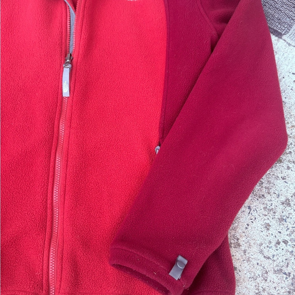 The North Face Women’s Large Fleece Rust Orange Sweatshirt Zip Jacket - Picture 3 of 10